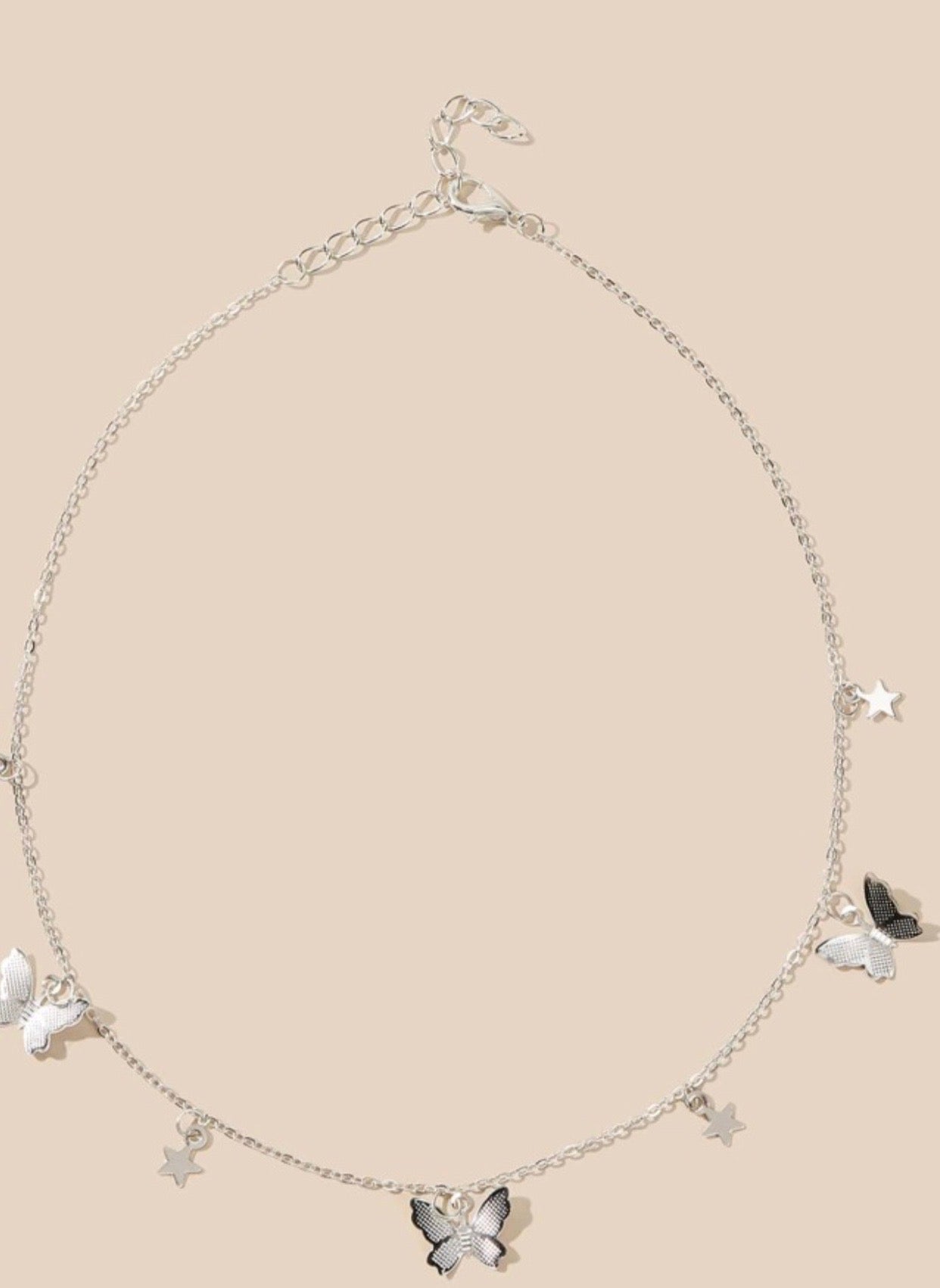 Silver Butterfly Bliss Necklace